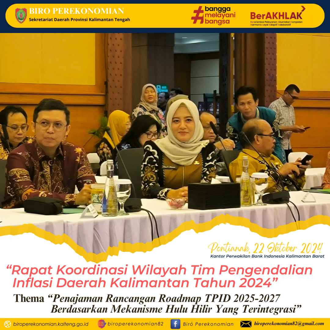 RAPAT KOORDINASI WILAYAH KALIMANTAN, TIM PENGENDALIAN INFLASI DAERAH KALIMANTAN TAHUN 2024 