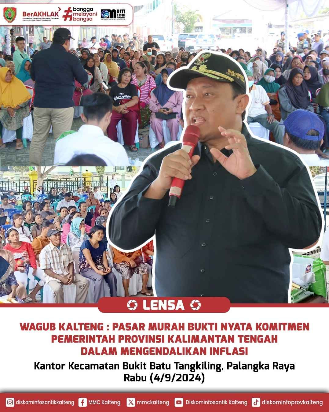 Pasar Murah Pemerintah Provinsi Kalimantan Tengah Dalam Rangka Pengendalian Inflasi Tahun 2024.