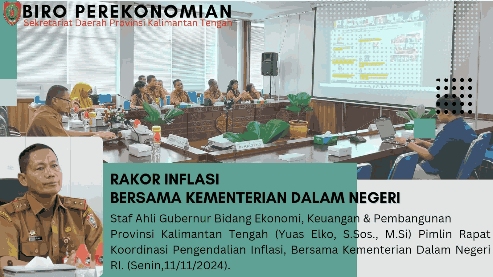 Rakor Inflasi Mingguan Bersama Kementerian Dalam Negeri RI dan Pemerintah Daerah Se- Indonesia.