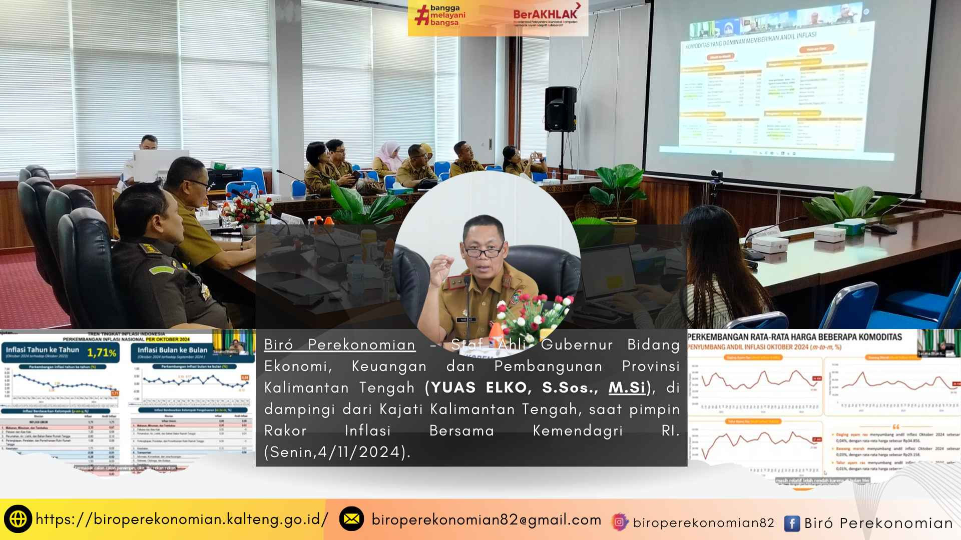 RAKOR INFLASI MINGGU PERTAMA DI BULAN NOVEMBER TAHUN 2024 BERSAMA MENDAGRI-RI