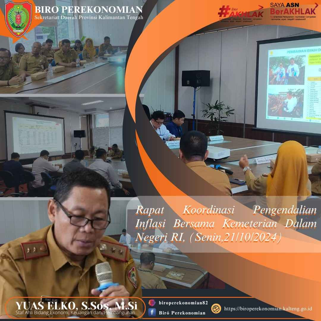 Rapat Koordinasi Pengendalian Inflasi Bersama Kemeterian Dalam Negeri RI Tahun 2024.