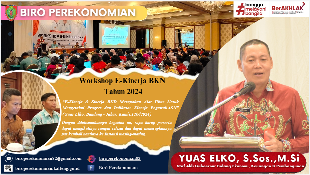 Workshop E-Kinerja BKN dan Sinerja BKD Prov. Kalteng Tahun 2024.