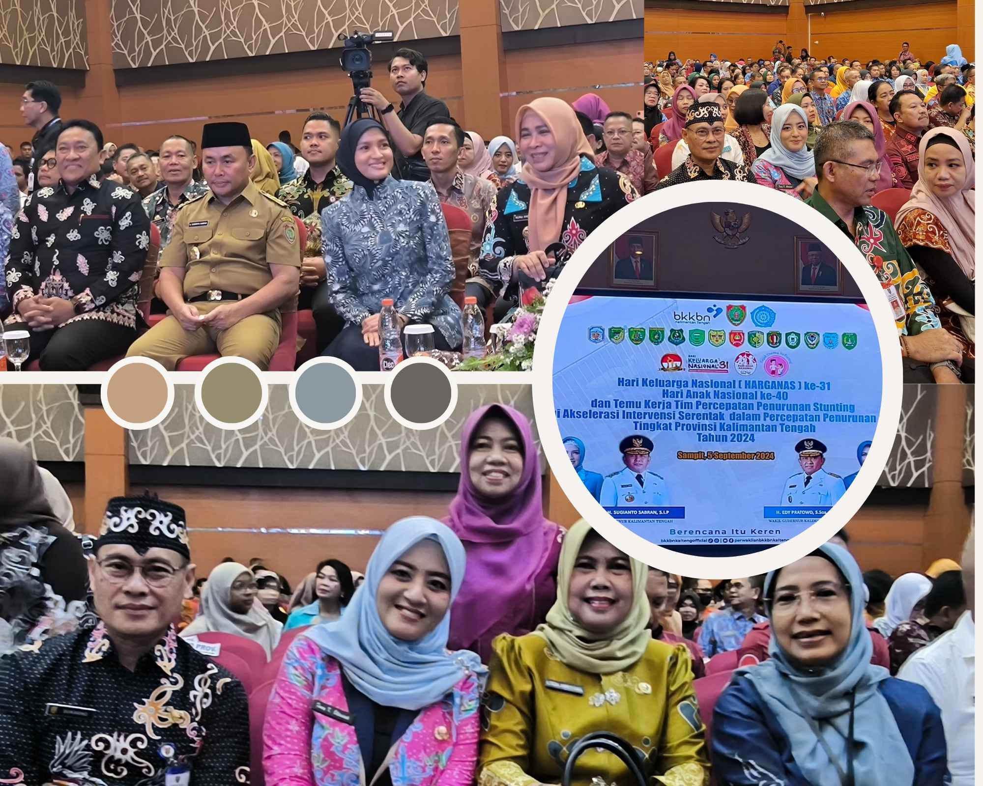 Hari keluarga Nasional (Harganas) ke 31 Hari Anak Nasional ke 40 dan Temu Kerja Tim Percepatan Penurunan Stunting Tingkat Provinsi Kalimantan Tengah Tahun 2024.