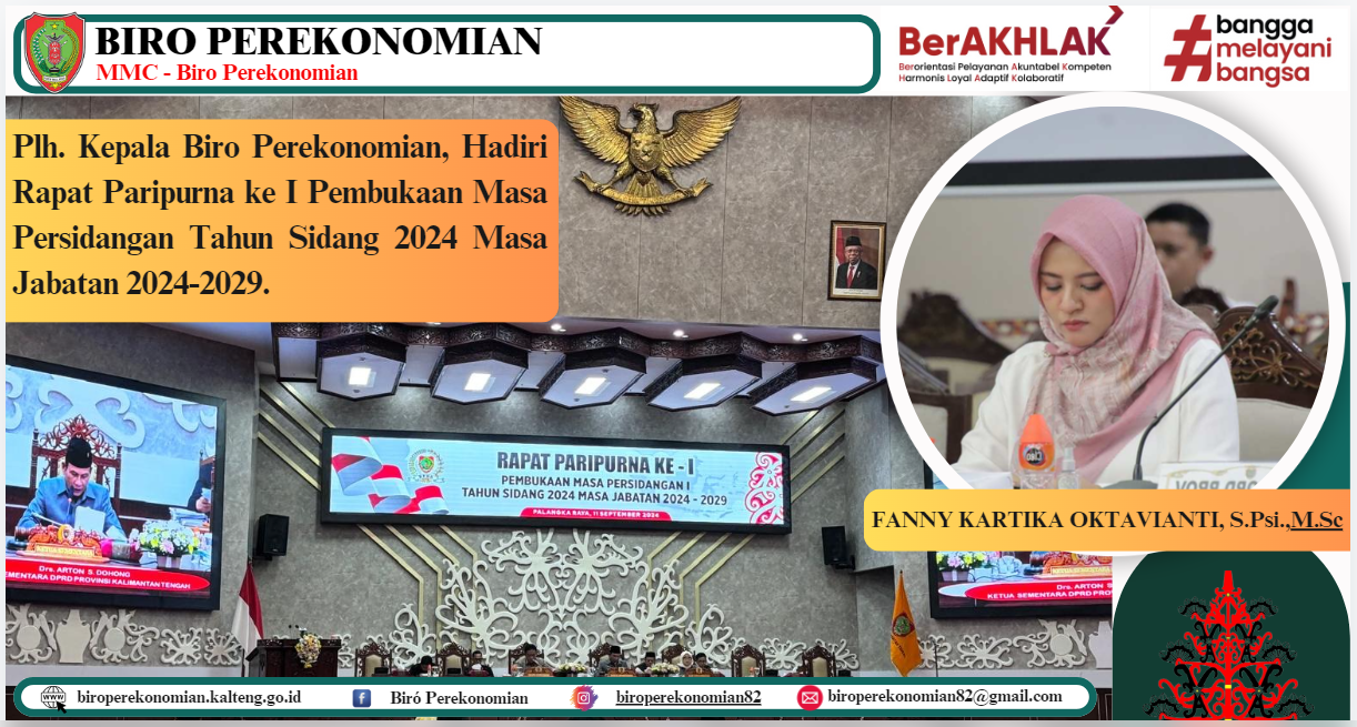 RAPAT PARIPURNA KE-I PEMBUKAAN MASA PERSIDANGAN TAHUN SIDANG 2024 MASA JABATAN 2024-2029.