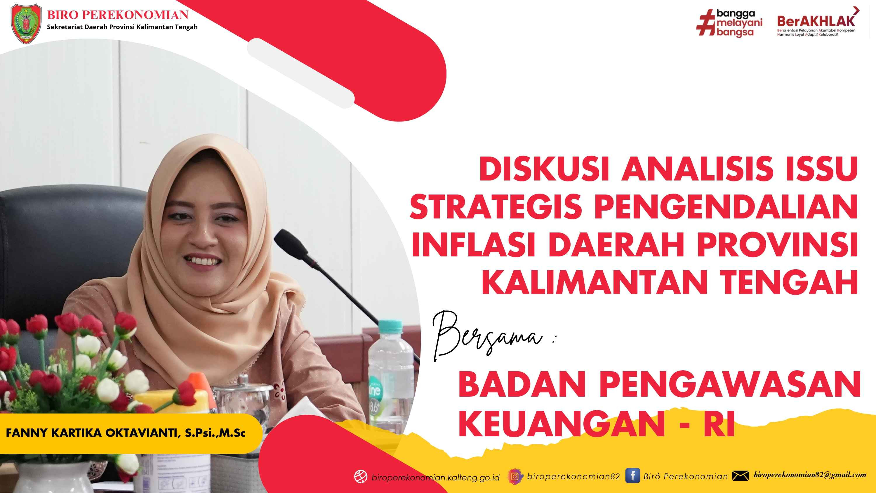 Diskusi Analisis Issu Strategis Pengendalian Inflasi Daerah Provinsi Kalimantan Tengah Tahun 2024.